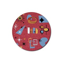 50s Rubber Coaster (round)  by NerdySparkleGoth