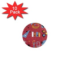 50s 1  Mini Magnet (10 Pack) 