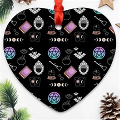 Small Witch Heart Ornament (two Sides) by NerdySparkleGoth