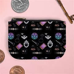 Witch Goth Pastel Pattern Mini Coin Purse by NerdySparkleGoth