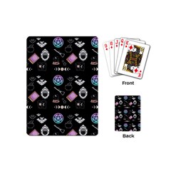 Witch Goth Pastel Pattern Playing Cards Single Design (mini) by NerdySparkleGoth