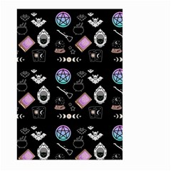 Witch Goth Pastel Pattern Large Garden Flag (two Sides) by NerdySparkleGoth