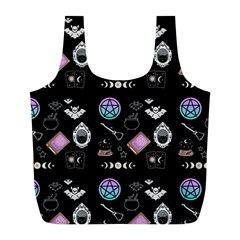 Witch Goth Pastel Pattern Full Print Recycle Bag (l)