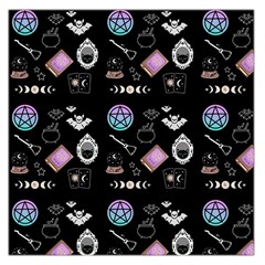 Witch Goth Pastel Pattern Large Satin Scarf (square) by NerdySparkleGoth