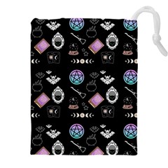 Witch Goth Pastel Pattern Drawstring Pouch (4xl)