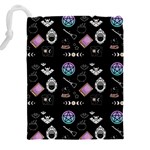 Witch Goth Pastel Pattern Drawstring Pouch (5XL) Back