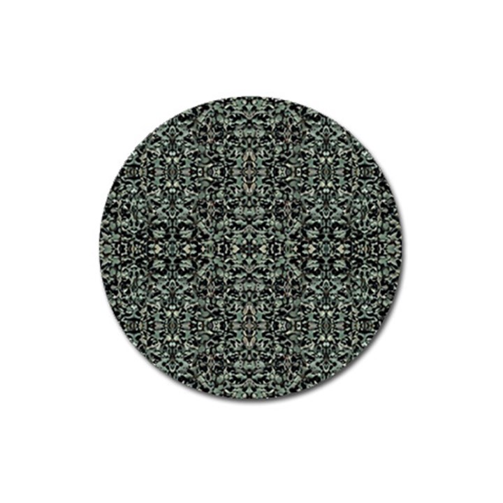 Initricate Ornate Abstract Print Magnet 3  (Round)