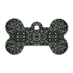 Initricate Ornate Abstract Print Dog Tag Bone (two Sides) by dflcprintsclothing