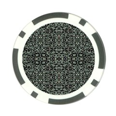 Initricate Ornate Abstract Print Poker Chip Card Guard