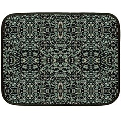 Initricate Ornate Abstract Print Double Sided Fleece Blanket (mini) 