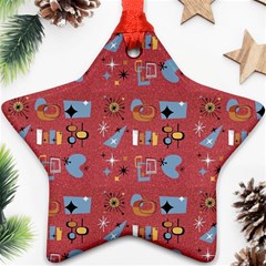 50s Small Print Ornament (Star)