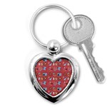 50s Small Print Key Chain (Heart) Front