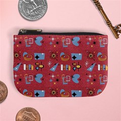 50s Small Print Mini Coin Purse