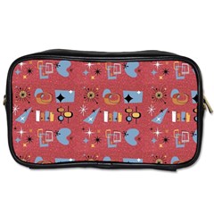 50s Small Print Toiletries Bag (One Side)