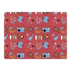 50s Small Print Double Sided Flano Blanket (Mini) 