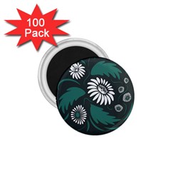 Folk Flowers Pattern 1 75  Magnets (100 Pack)  by Eskimos