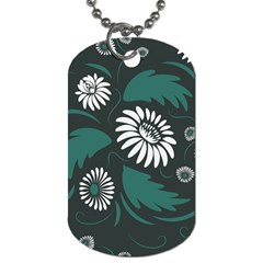 Folk Flowers Pattern Dog Tag (one Side) by Eskimos