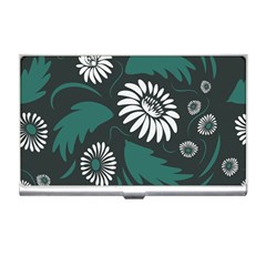 Folk Flowers Pattern Business Card Holder by Eskimos