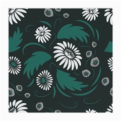 Folk Flowers Pattern Medium Glasses Cloth (2 Sides) by Eskimos