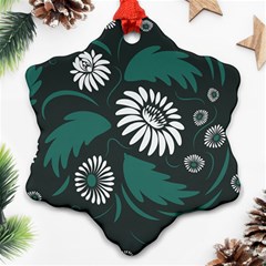 Folk Flowers Pattern Ornament (snowflake) by Eskimos