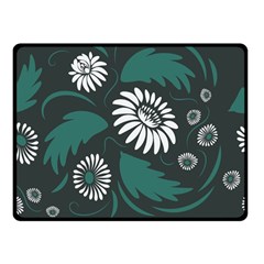 Folk Flowers Pattern Double Sided Fleece Blanket (small)  by Eskimos