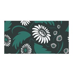 Folk Flowers Pattern Satin Wrap by Eskimos