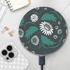 Folk Flowers Pattern Wireless Charger