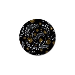 Folk Flowers Pattern Golf Ball Marker by Eskimos