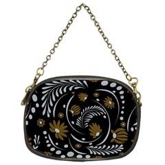 Folk Flowers Pattern Chain Purse (two Sides) by Eskimos