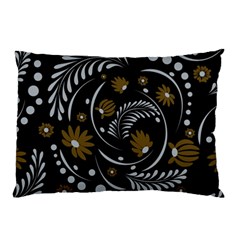 Folk Flowers Pattern Pillow Case (two Sides) by Eskimos