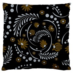 Folk Flowers Pattern Standard Flano Cushion Case (one Side) by Eskimos