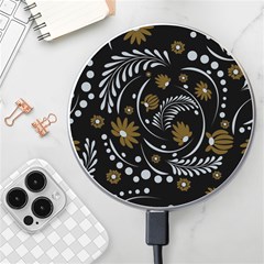 Folk Flowers Pattern Wireless Charger by Eskimos