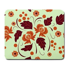 Folk Flowers Pattern Large Mousepads