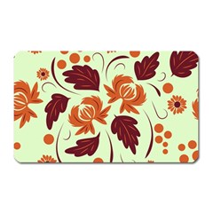 Folk Flowers Pattern Magnet (rectangular) by Eskimos