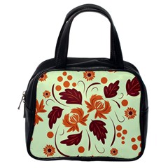 Folk Flowers Pattern Classic Handbag (one Side) by Eskimos