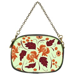 Folk Flowers Pattern Chain Purse (one Side) by Eskimos