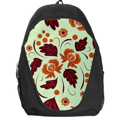 Folk Flowers Pattern Backpack Bag by Eskimos