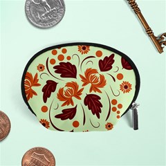 Folk Flowers Pattern Accessory Pouch (small) by Eskimos