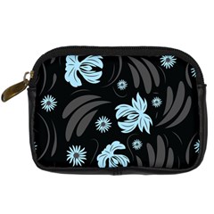 Folk Flowers Pattern Digital Camera Leather Case by Eskimos