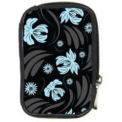 Folk Flowers Pattern Compact Camera Leather Case by Eskimos