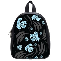 Folk Flowers Pattern School Bag (small) by Eskimos