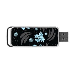 Folk Flowers Pattern Portable Usb Flash (two Sides) by Eskimos