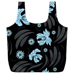 Folk Flowers Pattern Full Print Recycle Bag (xl) by Eskimos