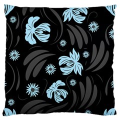 Folk Flowers Pattern Standard Flano Cushion Case (one Side) by Eskimos