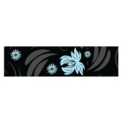 Folk Flowers Pattern Satin Scarf (oblong) by Eskimos