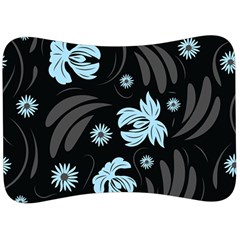 Folk Flowers Pattern Velour Seat Head Rest Cushion by Eskimos