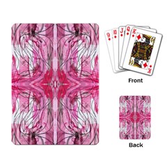 Magenta Marbling Symmetry Playing Cards Single Design (rectangle) by kaleidomarblingart