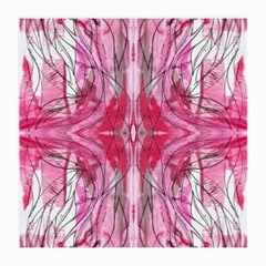 Magenta Marbling Symmetry Medium Glasses Cloth by kaleidomarblingart