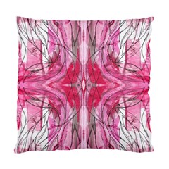 Magenta Marbling Symmetry Standard Cushion Case (one Side) by kaleidomarblingart