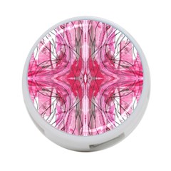 Magenta Marbling Symmetry 4-port Usb Hub (two Sides) by kaleidomarblingart